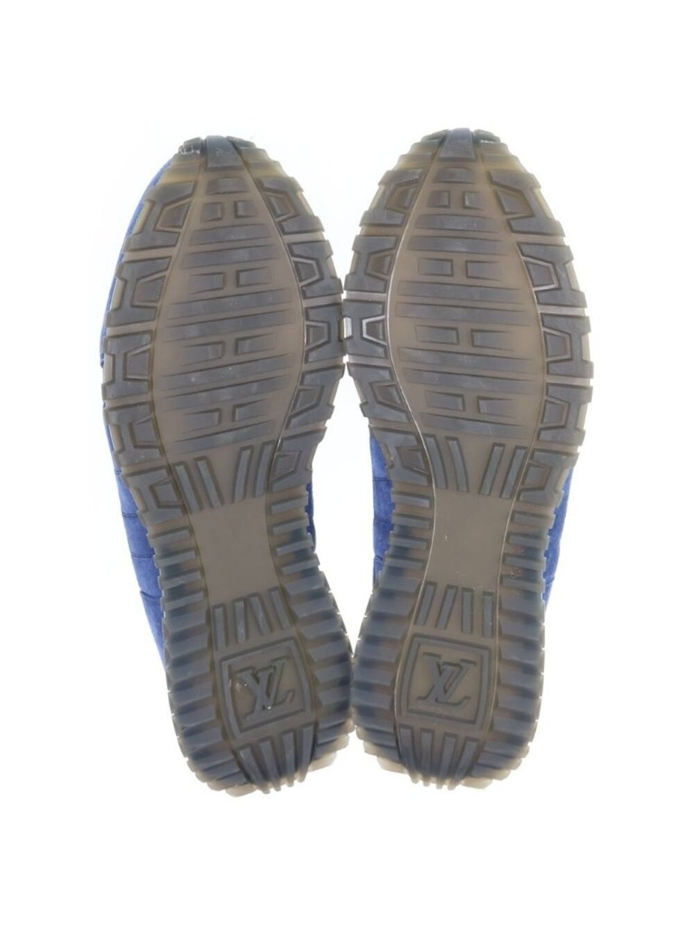 Louis Vuitton Run Away Line Sneakers Damier Low Cut Shoes Blue - Picture 5 of 6